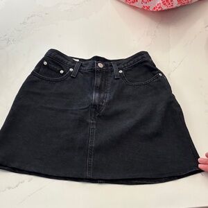 Levi's Black Mini Denim Skirt